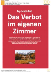 Das Verbot Tu: Zimmer